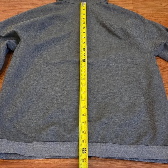 Lululemon Jacket Men's Medium Full Zip Active Hooded Gray Thermo Running Gym - Picture 13 of 15
